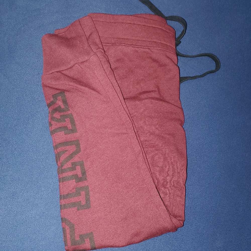 PINK sweats, maroon, xs, worn once